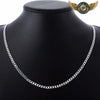 L'Audace Argent - Chaîne Gourmette Sautoir 4mm 925 Poli - Vue 2 - Gousset-heritage