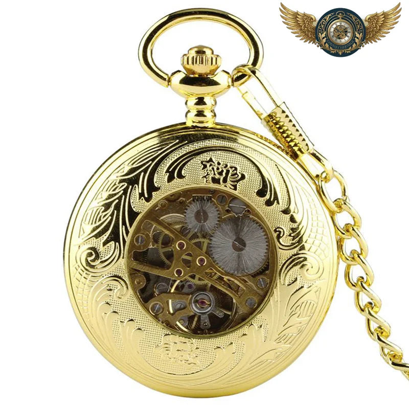 L'Audace Baroque - Montre Gousset Squelette Mécanique Demi-Chasseur