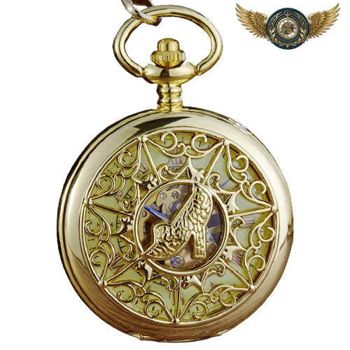 L'Audacieuse - Montre Gousset Mécanique Chasseur Escarpin - Or - Gousset-heritage