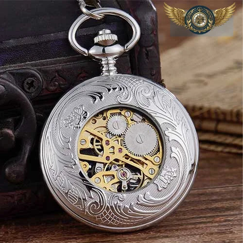 L'Audacieuse - Montre Gousset Mécanique Chasseur Escarpin - Vue 3 - Gousset-heritage