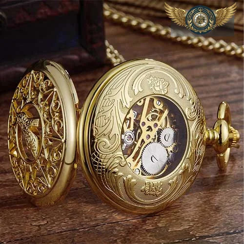 L'Audacieuse - Montre Gousset Mécanique Chasseur Escarpin - Vue 5 - Gousset-heritage