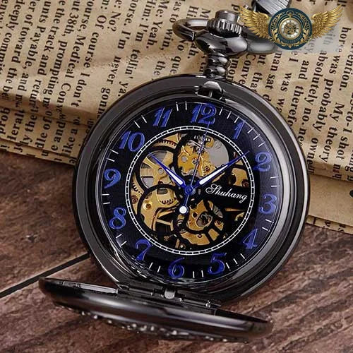 L'Audacieuse - Montre Gousset Mécanique Chasseur Escarpin - Vue 6 - Gousset-heritage