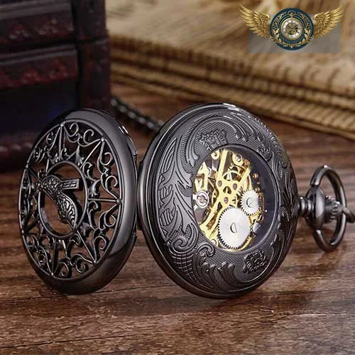 L'Audacieuse - Montre Gousset Mécanique Chasseur Escarpin - Vue 8 - Gousset-heritage