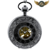 L'Automate Noir - Montre Gousset Mécanique Squelette Demi-Chasseur - Vue 1 - Gousset-heritage