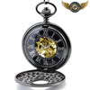 L'Automate Noir - Montre Gousset Mécanique Squelette Demi-Chasseur - Vue 2 - Gousset-heritage