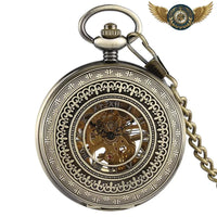L'Automate Victorien - Montre Gousset Squelette Automatique Bronze - Gousset-heritage