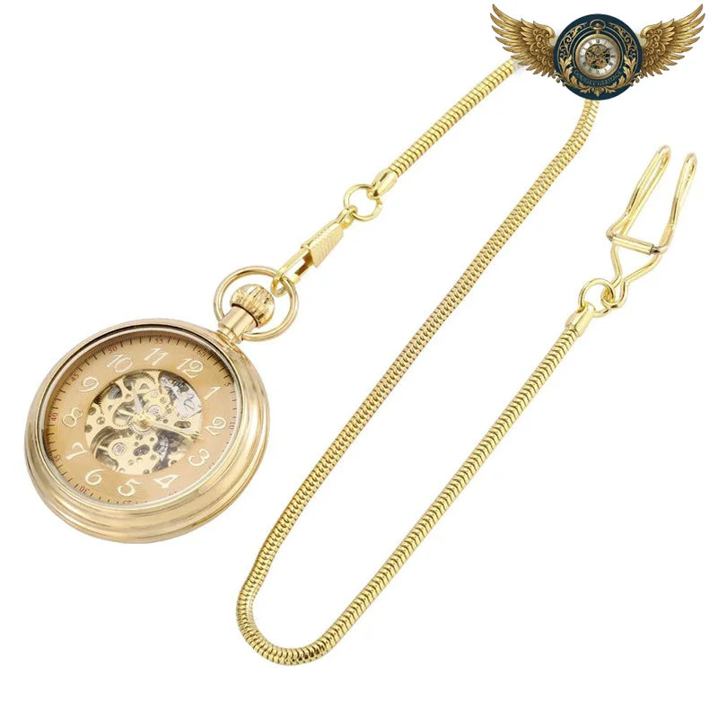 L'Automatique Dandy Tech - Montre Gousset Or Cœur Apparent - Vue 4 - Gousset-heritage
