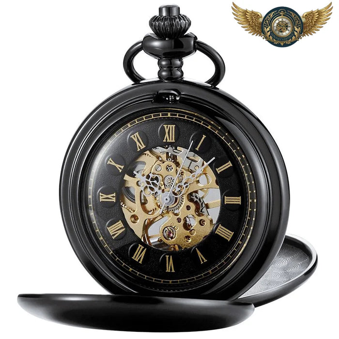 L'Automatique Spectaculaire - Montre Gousset Double Chasseur Squelette - Vue 1 - Gousset-heritage