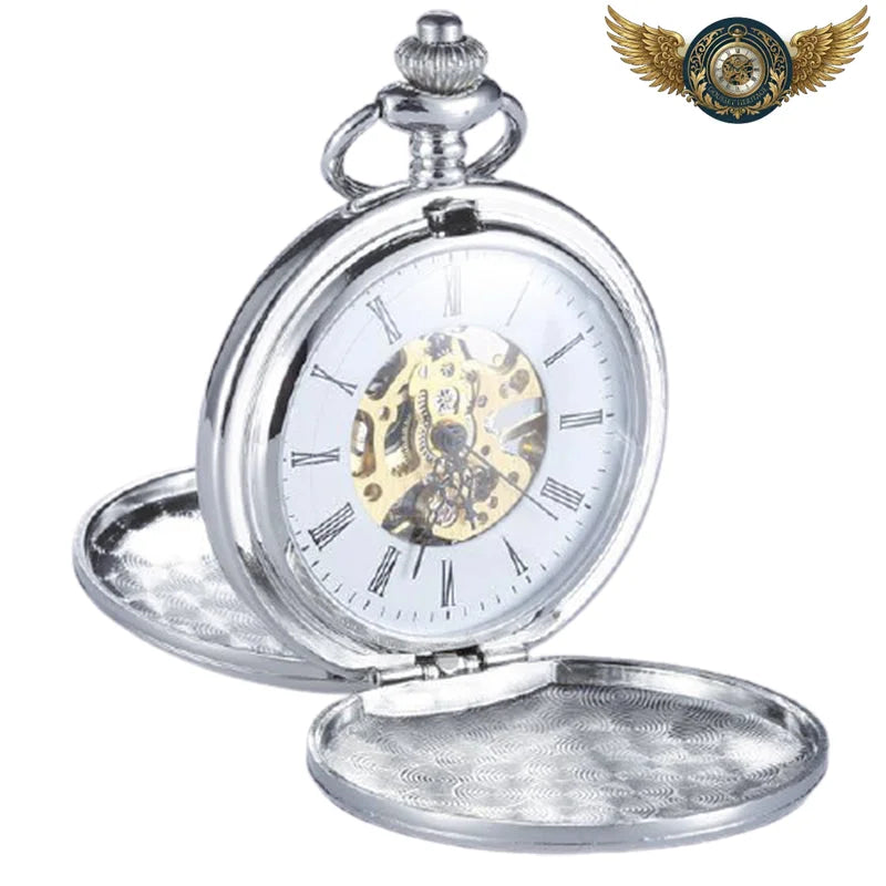 L'Automatique Spectaculaire - Montre Gousset Double Chasseur Squelette - Argent - Gousset-heritage