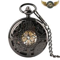 L'Automatiste – Montre Gousset Demi-Chasseur Squelette Noir - Gousset-heritage