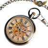 L'Automaton Bronze Antique - Montre Gousset Squelette Automatique - Vue 3 - Gousset-heritage