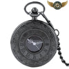 L'Autoritaire - Montre de Poche Demi-Savonnette Noire Gravée - Noir - Gousset-heritage
