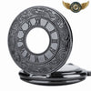 L'Autoritaire - Montre de Poche Demi-Savonnette Noire Gravée - Vue 4 - Gousset-heritage