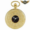 L'Autoritaire - Montre de Poche Demi-Savonnette Noire Gravée - Or - Gousset-heritage