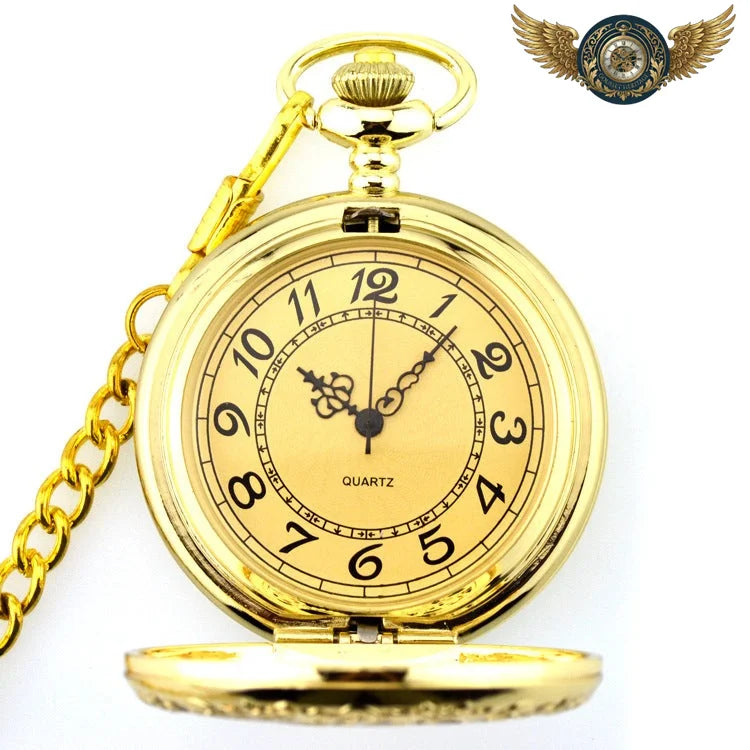 L'Aviateur - Montre à Gousset Chasseur Steampunk Quartz 45mm - Vue 2 - Gousset-heritage