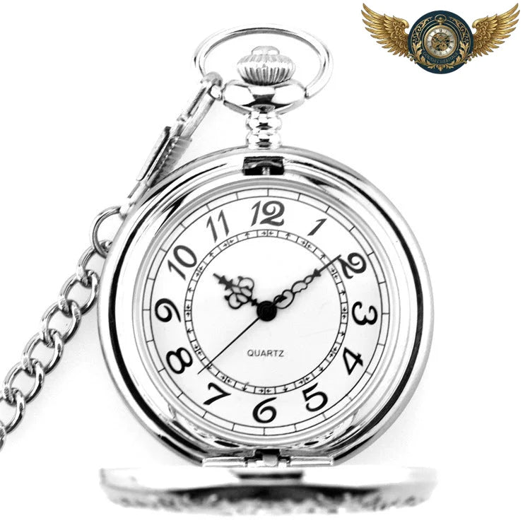 L'Aviateur - Montre à Gousset Chasseur Steampunk Quartz 45mm - Vue 6 - Gousset-heritage
