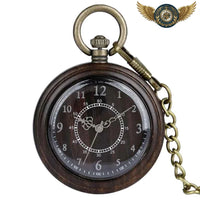 L'Ébène - Montre Gousset Bois Artisanale | Mouvement Quartz - Gousset-heritage