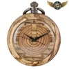 L'Ébéniste - Montre Gousset Bois Clair & Cernes d'Arbre Uniques - Vue 1 - Gousset-heritage