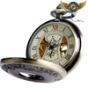 L'Ébéniste - Montre Gousset Mécanique Squelette Bois & Bronze Antique - Vue 2 - Gousset-heritage