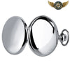 L'Éclat Miroir - Montre Gousset Chasseur Acier Poli Quartz 45mm - Vue 5 - Gousset-heritage