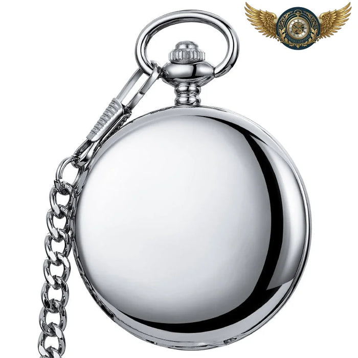 L'Éclat Moderne - Montre Gousset Squelette Mécanique Acier Poli - Argent - Gousset-heritage