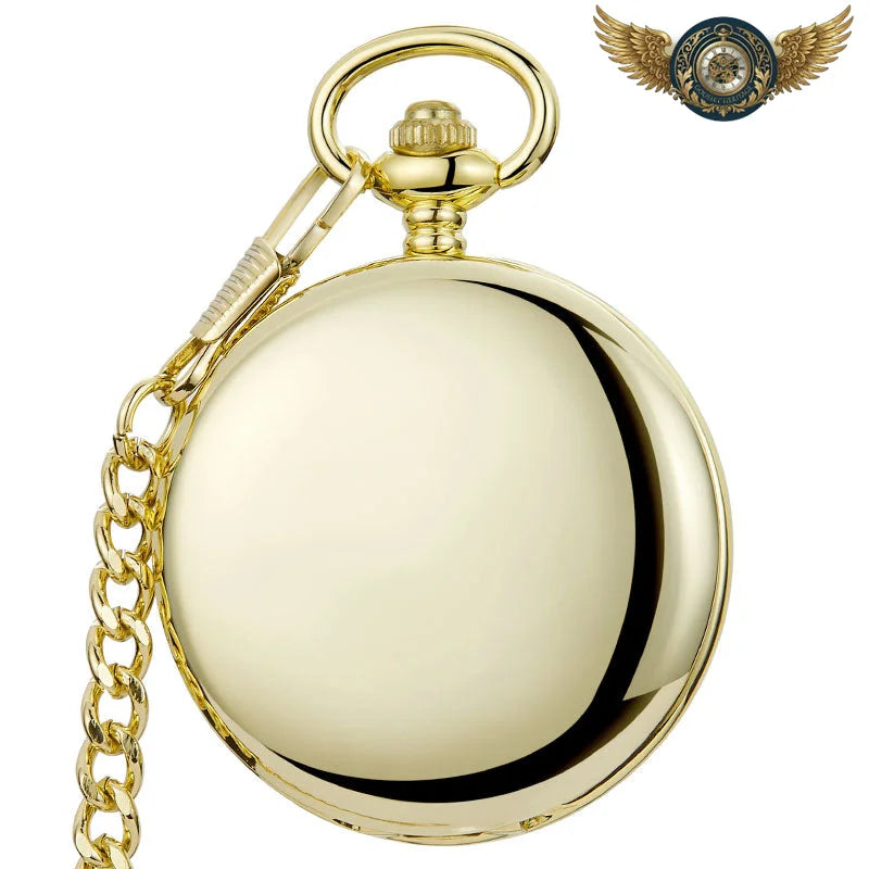 L'Éclat Moderne - Montre Gousset Squelette Mécanique Acier Poli - Or - Gousset-heritage