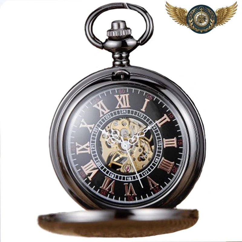 L'Éclat Moderne - Montre Gousset Squelette Mécanique Acier Poli - Vue 4 - Gousset-heritage