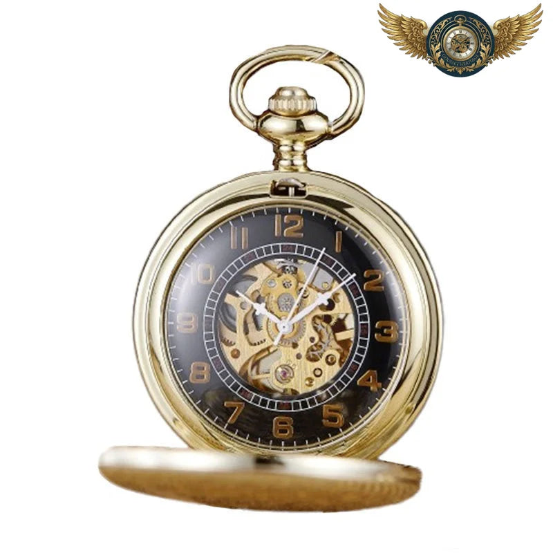 L'Éclat Moderne - Montre Gousset Squelette Mécanique Acier Poli - Vue 6 - Gousset-heritage