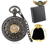 L'Éclat Solaire - Montre Gousset Squelette Automatique - modèle Noir - Gousset-heritage