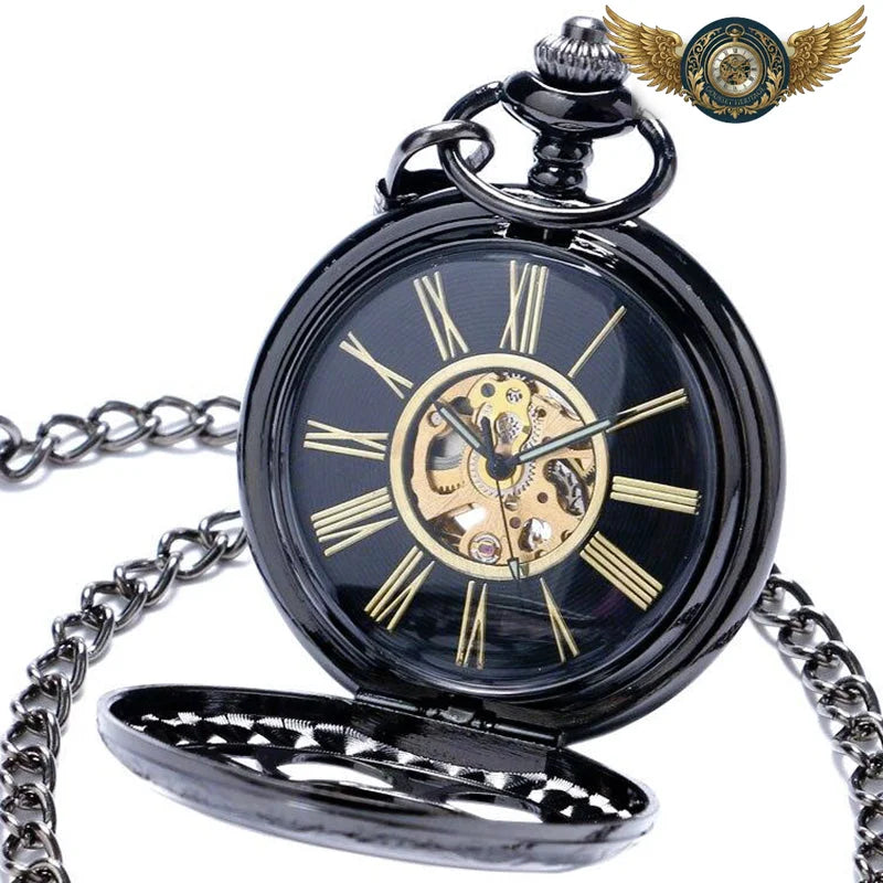 L'Éclipse Noire - Montre Gousset Mécanique Squelette Dandy - Vue 6 - Gousset-heritage