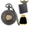 L'Éclipse – Montre Gousset Automatique Squelette Demi-Chasseur - Noir - Gousset-heritage