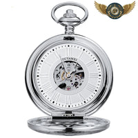 L'Éclosion - Montre Gousset Demi Chasseur Squelette Ajouré - modèle Argent & Blanche - Gousset-heritage