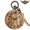L'Éco-Chic - Montre Gousset Bois Zebrawood Quartz 48mm - Vue 1 - Gousset-heritage