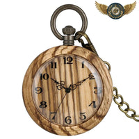 L'Éco-Chic - Montre Gousset Bois Zebrawood Quartz 48mm - Gousset-heritage