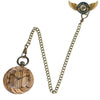 L'Éco-Chic - Montre Gousset Bois Zebrawood Quartz 48mm - Vue 3 - Gousset-heritage