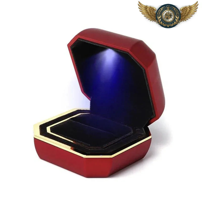 L'Écrin Cérémonial - Boîte Présentation 1 Montre Gousset LED - Rouge - Gousset-heritage