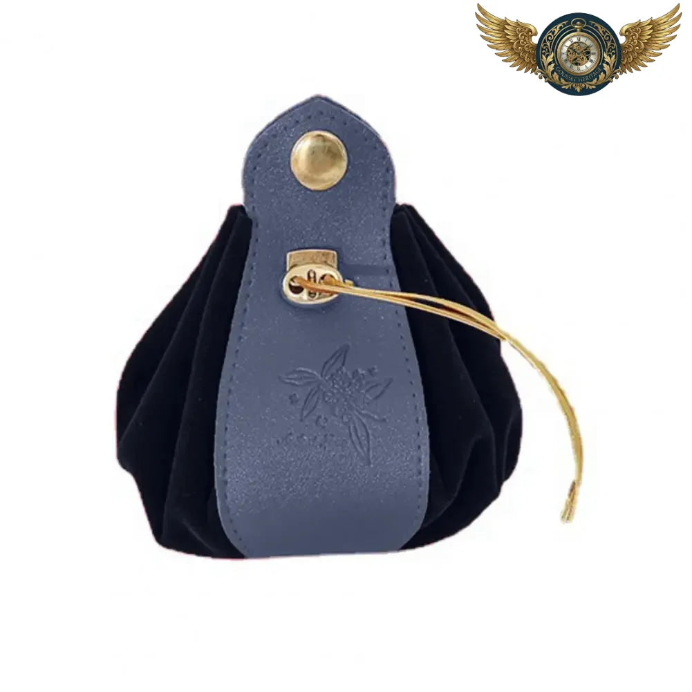 L'Écrin Cérémonial - Pochette Velours 1 Montre Gousset - Bleu royal - Gousset-heritage