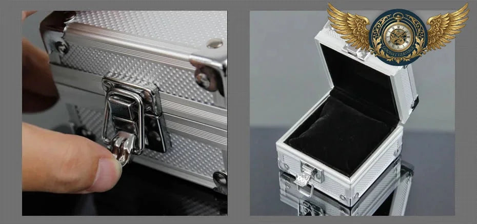 L'Écrin Forteresse - Coffret Sécurité Aluminium 1 Montre - Vue 3 - Gousset-heritage