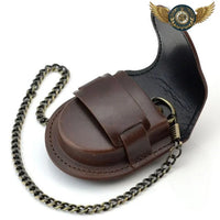 L'Écrin Héritage - Étui Simili-cuir pour Montre Gousset Marron - Gousset-heritage