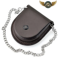 L'Écrin Héritage - Étui Simili-cuir pour Montre Gousset Marron - modèle 2 - Gousset-heritage