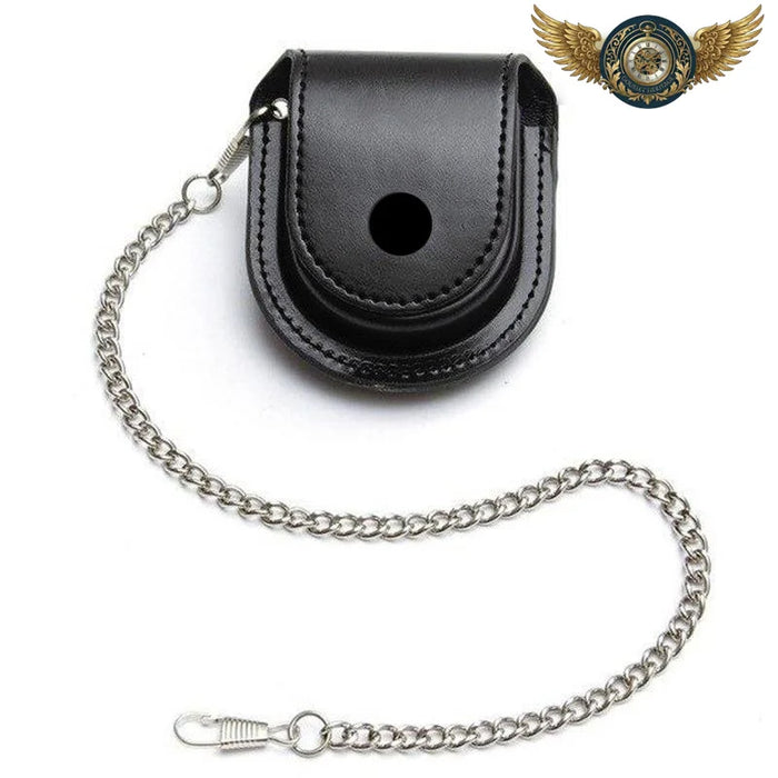 L'Écrin Nomade – Étui Ceinture Cuir Vachette Gousset Sécurisé - Noir - Gousset-heritage