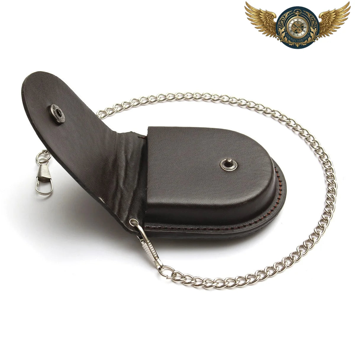 L'Écrin Nomade – Étui Ceinture Cuir Vachette Gousset Sécurisé - Vue 5 - Gousset-heritage