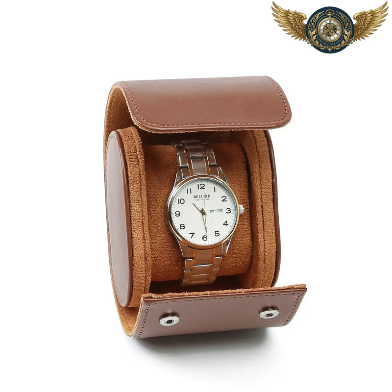 L'Écrin Power Security - Rouleau Voyage Cuir Mono-Slot