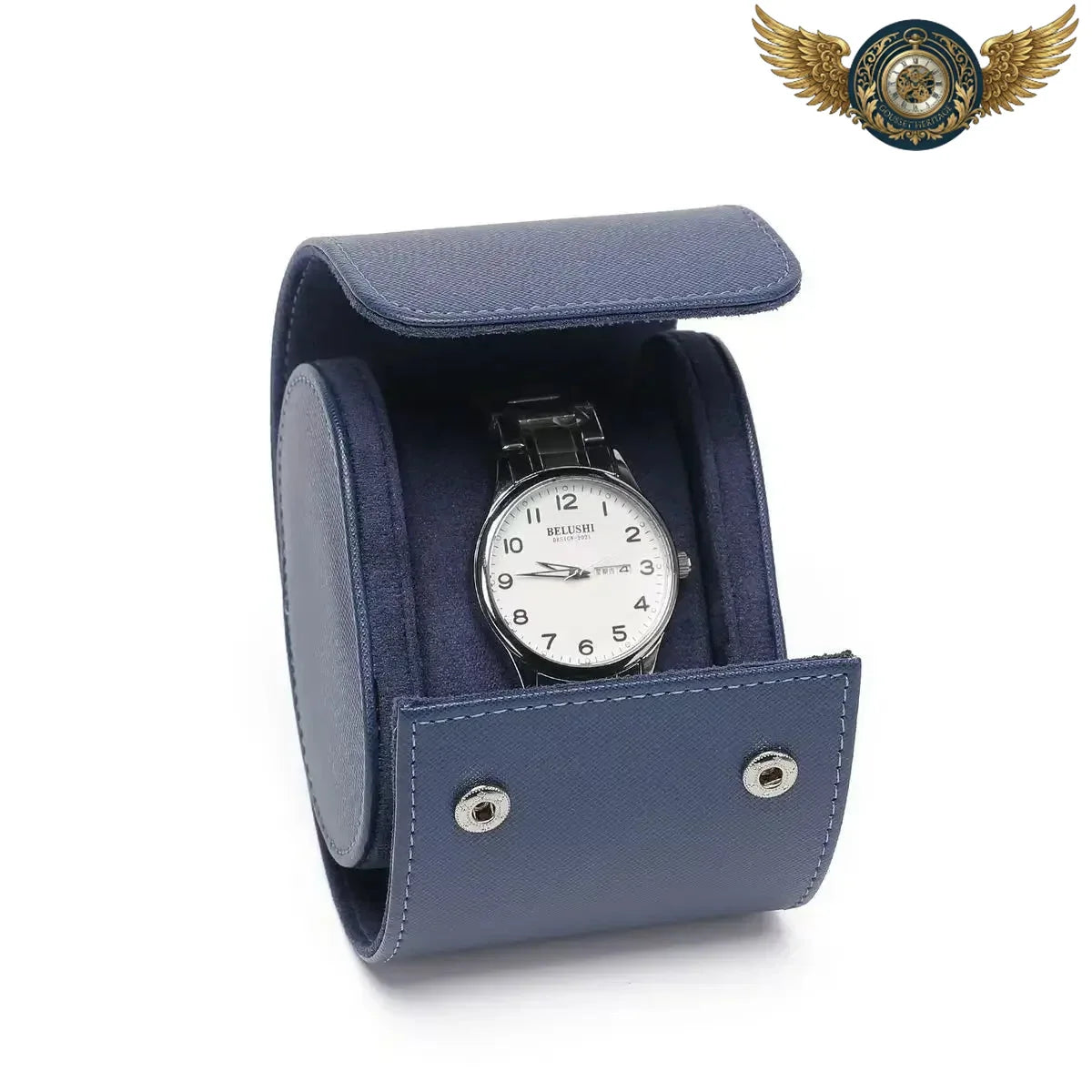 L'Écrin Power Security - Rouleau Voyage Cuir Mono-Slot - JT-38 - Gousset-heritage