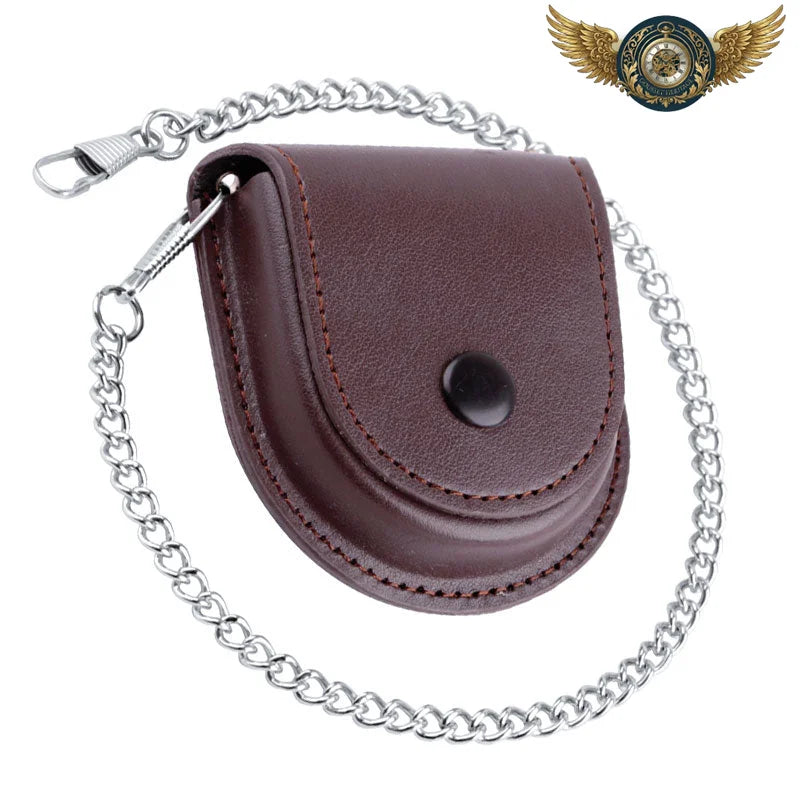 L'Écrin d'Ancrage – Chaîne Forçat Sûreté & Cuir Urban Dandy - Marron - Gousset-heritage