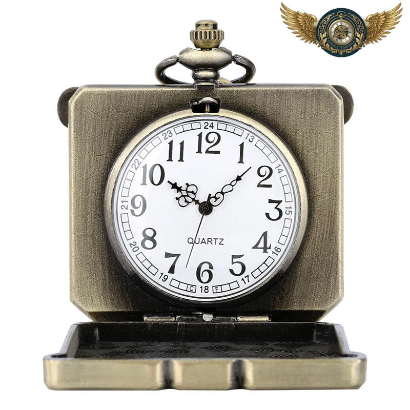L'Écusson Héroïque - Montre Gousset Rectangulaire Bronze Vieilli - Vue 2 - Gousset-heritage