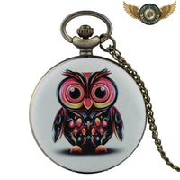 L'Effraie Mystique - Montre Gousset Savonnette Pendentif Hibou - Gousset-heritage
