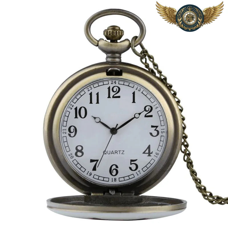 L'Effraie Mystique - Montre Gousset Savonnette Pendentif Hibou - Vue 2 - Gousset-heritage