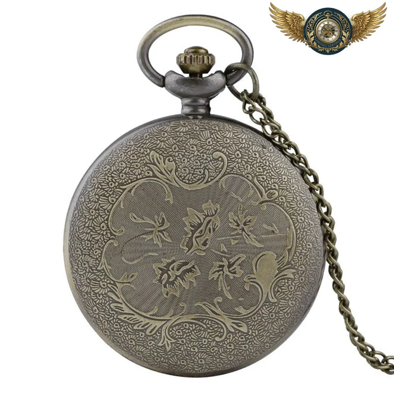 L'Effraie Mystique - Montre Gousset Savonnette Pendentif Hibou - Vue 4 - Gousset-heritage