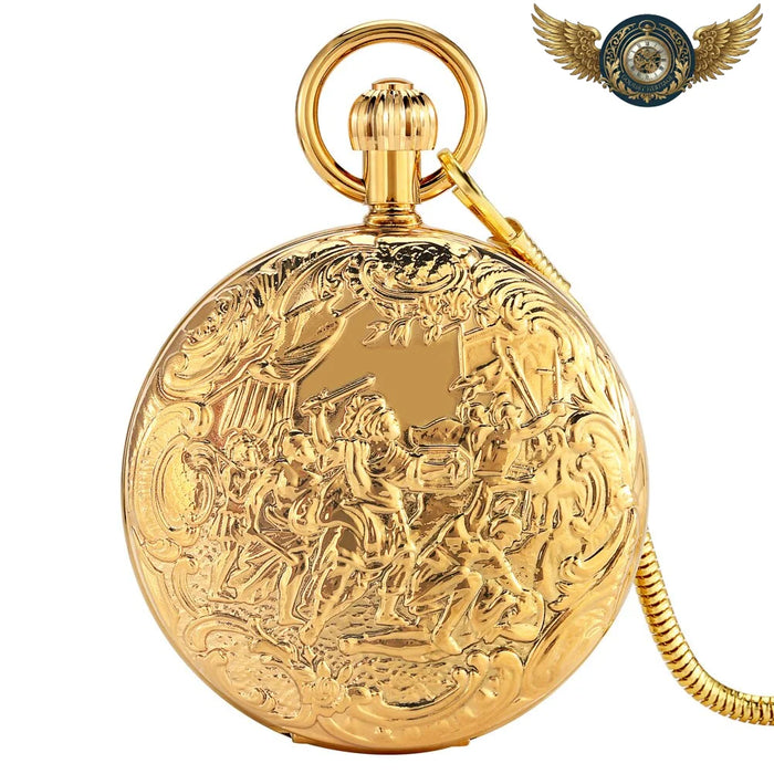 L'Égide - Garde-temps Automatique Full-Hunter Doré Squelette - Or - Gousset-heritage